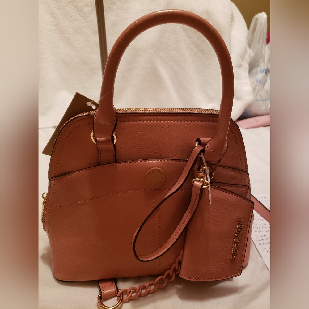 Steve Madden Sienna Blush Satchel Crossbody - Picture 3 of 14